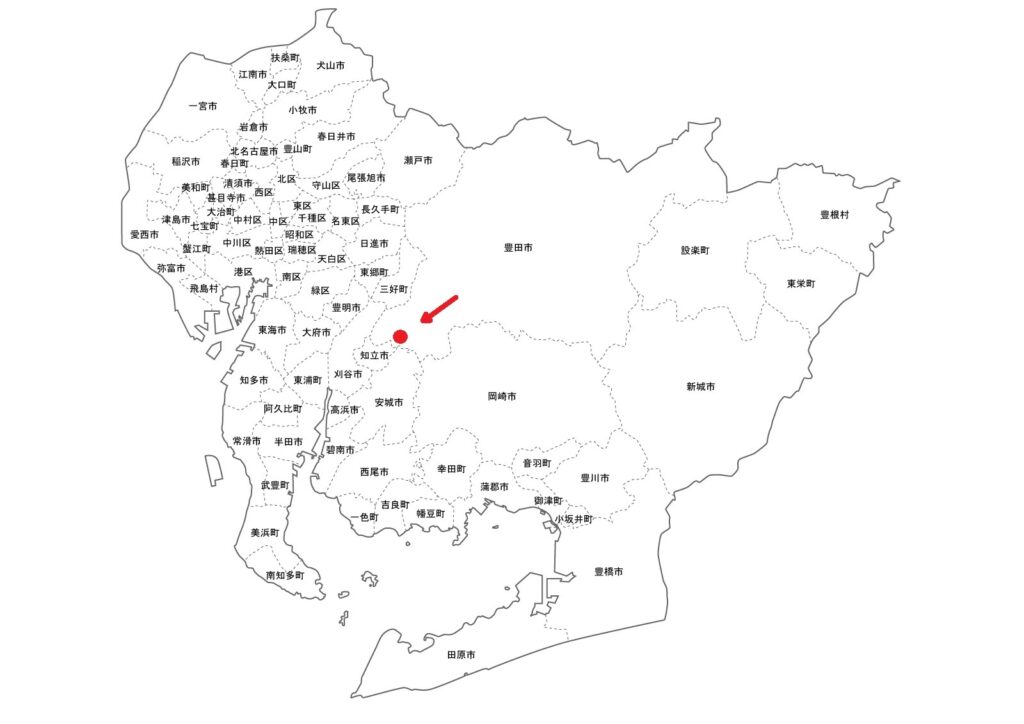 愛知県地図（事務所所在地）